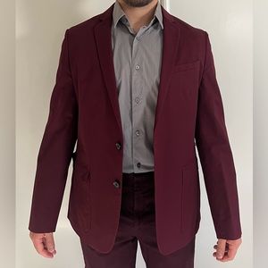 Express blazer in maroon